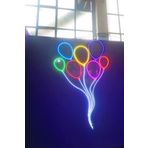 dekoraven Balonlar Neon Led Tabela Dekoratif Aydınlatma(80x50cm) balons