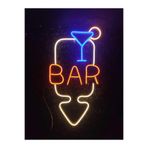 dekoraven Bar Kadeh Neon Yazı Led Tabela Dekoratif Aydınlatma 60x30 cm, barneon231