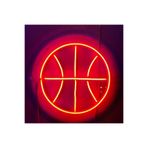 dekoraven Basketbol Topu Neon Led Dekoratif Duvar Yazısı Tabelası Aydınlatması Gece Lambası, SMC-1056