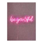 Dekoraven Beatiful Be You Tiful Neon Led Yazı Tabela, betifuln1
