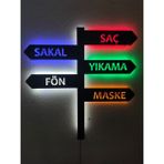 Dekoraven Berber LED Işıklı Tablo