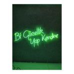 Dekoraven Bi Güzellik Yap Kendine Neon Yazı Neon Tabela Dekoratif Aydınlatma(100X50Cm), bigüzelyeşilravenneonm
