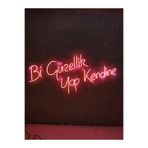 Dekoraven Bi Güzellik Yap Kendine Neon Yazı Neon Tabela Dekoratif Aydınlatma(60X30Cm), redgüzellikraven100