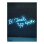 Dekoraven Bi Güzellik Yap Kendine Neon Yazı Neon Tabela Dekoratif Aydınlatma(60X30Cm), turkuazgüzellikraven