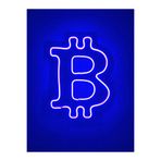 dekoraven Bitcoin Neon Tabela BTC LED Dekoratif Kripto Para Duvar Aydınlatması, btcneon