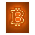Dekoraven Bitcoin Neon Tabela Btcneon Led Dekoratif Kripto Para Duvar Aydınlatması Spor Neon Duvar Dekorasyonu, btturnraven