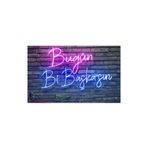 Dekoraven Bugün Bi Başkasın Neon Led Yazı Tabela Dekoratif Aydınlatma, bugbarav50pink