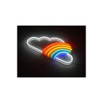 dekoraven Bulut Gökkuşağı Neon Led Duvar Süsü, bulutgökkuşağı1