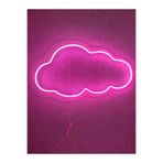 Dekoraven Bulut Neon Led Neon Tabela Neon Gece Lambası Çocuk Odası Dekorasyonu, bulutpinkrraven1
