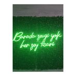 dekoraven Burada Sevgi Yok Herşey Ticari Neon Led Tabela Duvar Dekoru Yeşil 80x35cm, buradarav21