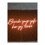 Dekoraven Burada Sevgi Yok Herşey Ticari Neon Yazı Led Tabela Duvar Dekoru(80X35Cm), burdaraventrurun