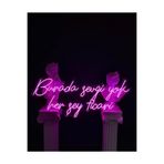 dekoraven Burada Sevgi Yok Neon Led Tabela, ticariw