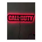 dekoraven Call Of Duty Led Işıklı Ahşap Tablo cad1