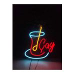 dekoraven Çay Neon Led Yazı Tabela kafe dekoratif led aydınlatma(40x30cm)