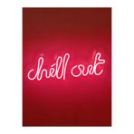 Dekoraven Chill Out Neon Tabela Yazı Neon Led Dekoratif Duvar Aydınlatması Neon Duvar Dekorasyonu, chillredravn