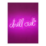 Dekoraven Chill Out Neon Tabela Yazı Neon Led Dekoratif Duvar Aydınlatması Neon Duvar Dekorasyonu, chilpemberaven
