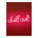 dekoraven Chill Out Neon Tabela Yazı Neon Led Dekoratif Duvar Aydınlatması Neon Duvar Dekorasyonu