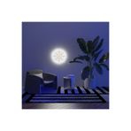 dekoraven Çiçek Neon Tabela Dekoratif Aydınlatma ve Gece Lambası 50x50cm, papatya