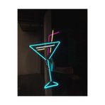 Dekoraven Coctail-Kokteyl Neon Led Tabela Dekoratif Aydınlatma(60X30Cm)