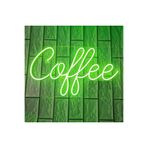 Dekoraven Coffee-Kahve Kafe Neon Led Tabela Dekoratif Aydınlatma, coferav60yeş
