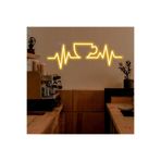 dekoraven Coffee Kahve Neon Tabela Neon Yazı Dekoratif Aydınlatma 50x20 cm Sarı, coffekahve