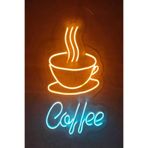 Dekoraven Coffee Neon Led Tabela Neon Dekoratif Duvar Aydınlatması, etremmotif996