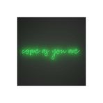 dekoraven Come As You Are Neon Led Tabela Dekoratif Aydınlatma Yeşil 90x15 cm, comeasyouare