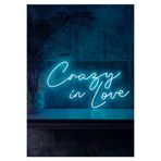Dekoraven Crazy In Love Dekoratif Neon Led Tabela (60X40Cm), crazyrvnturk