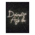 Dekoraven Daima Aşk Ile Neon Led Tabela (70X40 Cm), daimaaşkraven2