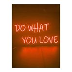 Dekoraven Do What You Love Neon Led Duvar Aydınlatması Neon Yazı Tabela, doturtravenneon