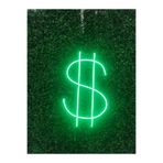 dekoraven Dolar Logo Neon Led Tabela Yeşil 40x30cm, dolars234