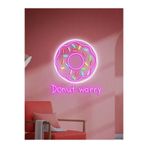 dekoraven Donut Worry Neon Led Tabela, donutworryraven
