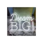 Dekoraven Dream Big Neon Tabela Neon Yazı Dekoratif Aydınlatma, dreambigrac2