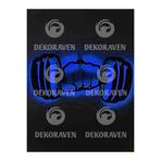 dekoraven Dumbell Led Işıklı Tablo mavi