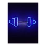 Dekoraven Dumbell Neon Tabela Fitness Neon Led Dekoratif Duvar Aydınlatması Spor Neon Duvar Dekorasyonu, dumbmavraven