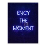 Dekoraven Enjoy The Moment Yazılı Neon Led Tabela Dekoratif Aydınlatma(50X50Cm), enjoysravmav