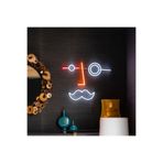 dekoraven Erkek Siluet Neon Tabela Dekoratif Aydınlatma ve Gece Lambası 64x50cm, erkeksiület