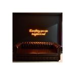 Dekoraven Everythıng You Can Imagıne Is Real - Neon Led Dekoratif Duvar Yazısı Tabelası Gece Lambası