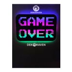 dekoraven Game Over Led Işıklı Ahşap Tablo gow1