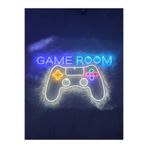dekoraven Game Room Gamer Playstation Neon Led Tabela Dekoratif Aydınlatma, gameroomps