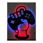 dekoraven Gamepad Led Işıklı Duvar Tablosu, gamepadrvn