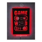 Dekoraven Gamer Led Işıklı Tablo, gameonred