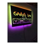 dekoraven Gamer Life Led Işıklı Duvar Tablosu, gamerlife