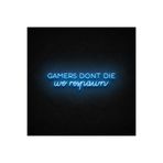 dekoraven Gamers Dont Die We Respawn Neon Led Tabela, gamersdontdieraven