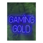 dekoraven Gaming Gold Gamer Neon Led Tabela, gaminggold