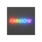 dekoraven -Gökyüzü Neon Tabela Neon Yazı Dekoratif Aydınlatma Ve Gece Lambası, rainbow