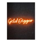 Dekoraven Gold Digger Neon Led Tabela Dekoratif Aydınlatma, goldtur1