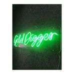 Dekoraven Gold Digger Neon Led Tabela Dekoratif Aydınlatma, goldyeş1