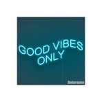 Dekoraven Good Vibes Only Neon Tabela Dekoratif Aydınlatma, goodturkuaz50