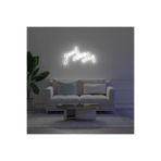 dekoraven Good Vibes Only Neon Tabela Dekoratif Aydınlatma ve Gece Lambası 90x52cm Beyaz, goodvibesonlyraven12